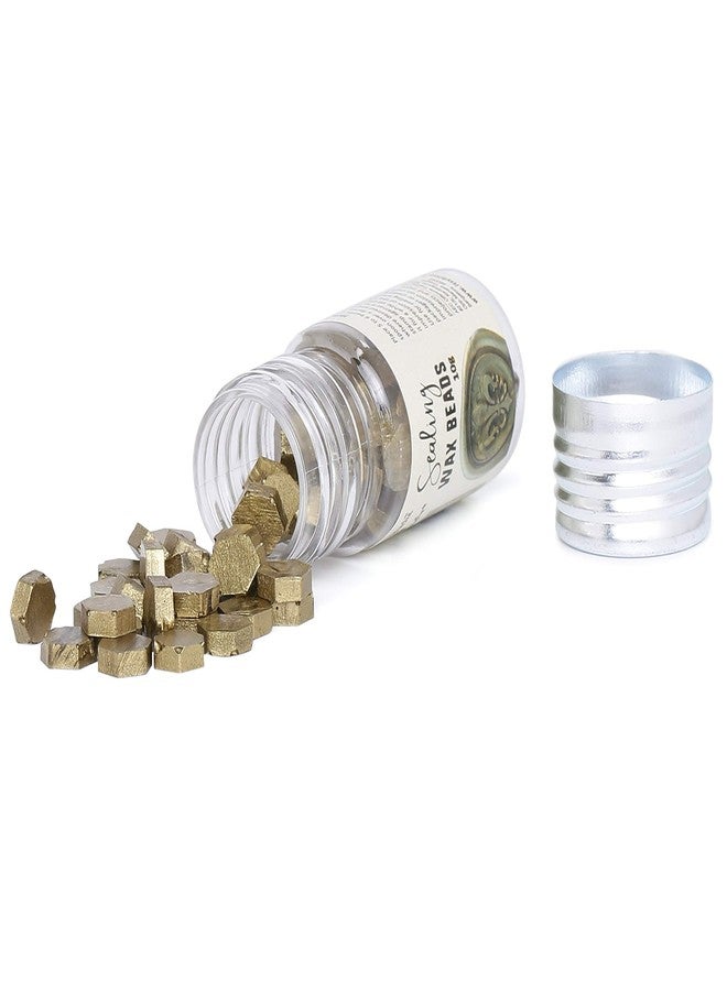 itsy-bitsy Itsy Bitsy- Sealing Wax Beads - Olive Gold, 10g, 1 bottle - Image 2